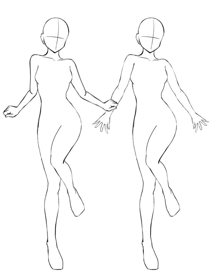 a drawing of two people holding hands