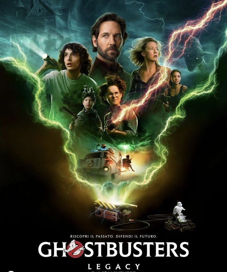 the movie poster for ghostbusters, which features characters from various films and tv shows