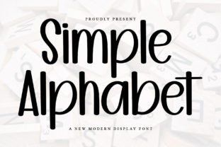 simple alphabet font with lots of small letters