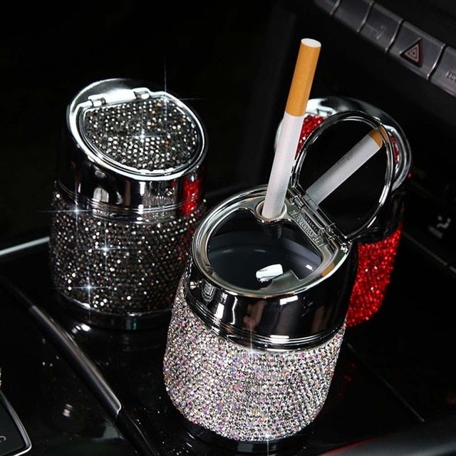 Car Ashtray, Diamond Car, Car Accessories For Girls, Car Essentials, Cute Car Accessories, Car Find, Ashtrays, Cool Diy, Car Decor