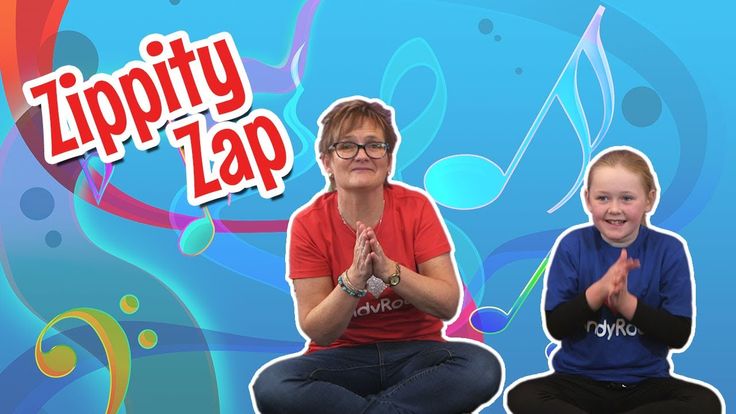 two people sitting in front of a colorful background with the words zippy zap