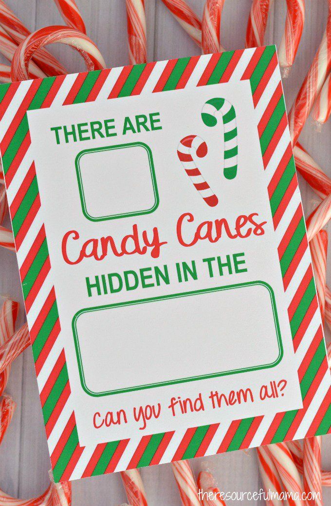 there are candy canes hidden in the card