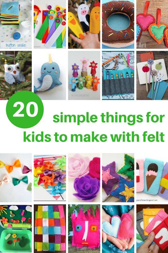 20 simple things for kids to make with felt