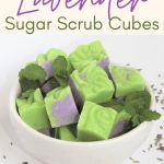 Mint Sugar Scrub, Mint Sugar, Cocoa Butter Soap, Sugar Scrub Cubes, Lavender Sugar Scrub, Glycerin Soap Base, Peppermint Soap, Peppermint Sugar, Lavender Soap