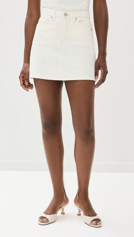 Reformation Lydia High Rise Denim Miniskirt | Shopbop Chic Stretch Mid-rise Mini Skirt, Chic High Rise Fitted Skort, Chic Stretch High Rise Mini Skirt, Chic High Rise Stretch Mini Skirt, Chic Stretch High Rise Skirt, Chic Fitted Mid-rise Skort, Fitted Skirt With Button Zip Fly For Spring, Chic Stretch Mid-rise Denim Skirt, Fitted High Rise Denim Skirt With Button Zip Fly