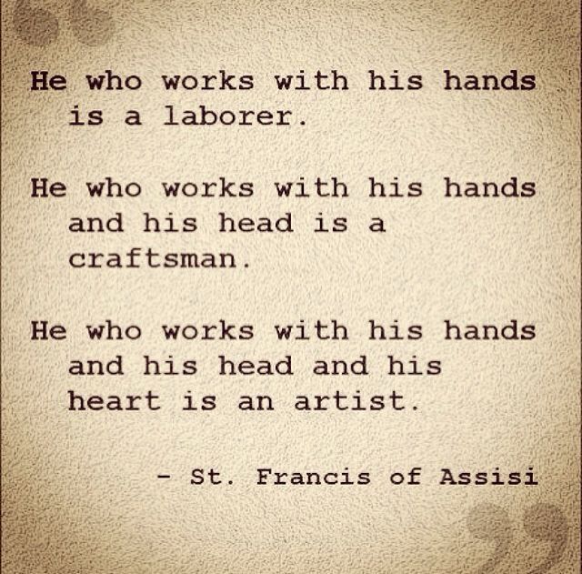 a poem written in black and white with the words he who works with his hands is a laborer