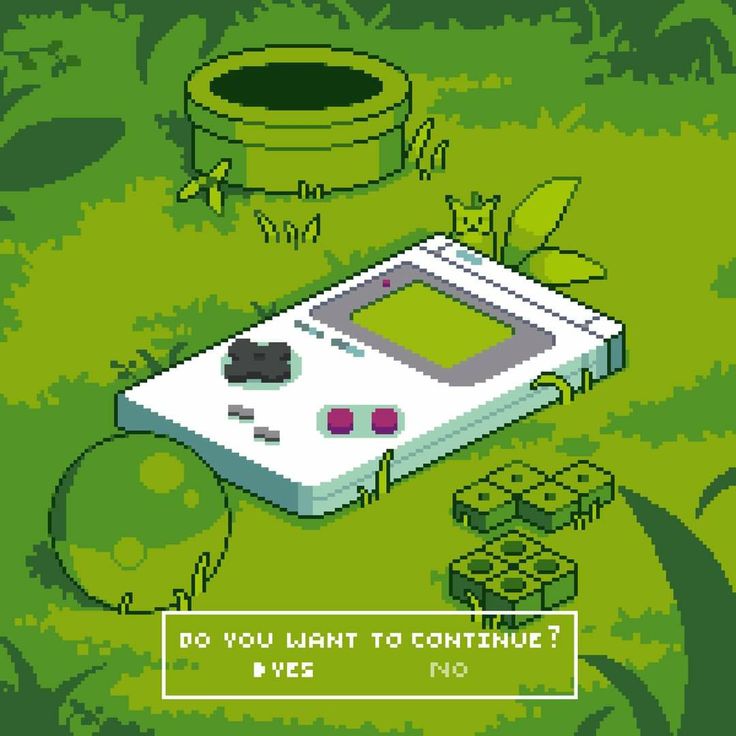 an old nintendo game console sitting on top of a green field with trees and grass