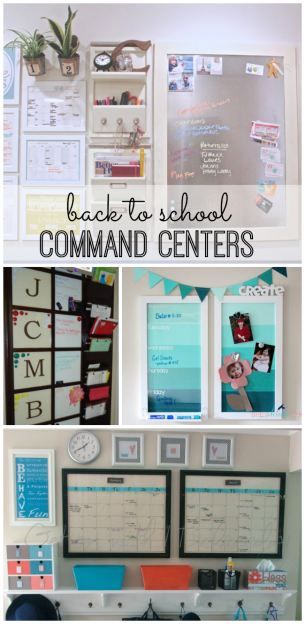 the back to school command center is organized and ready for students to use it in their classroom