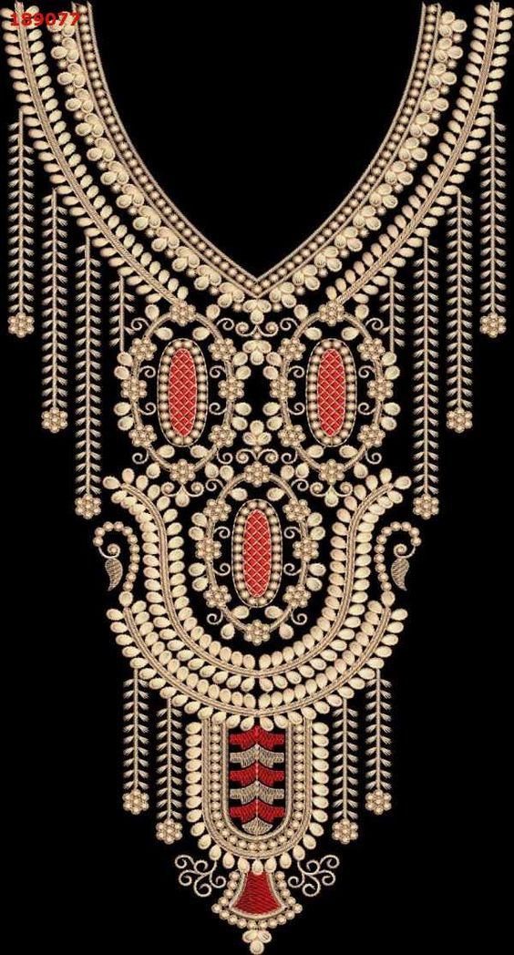 an elaborate necklace is shown on a black background