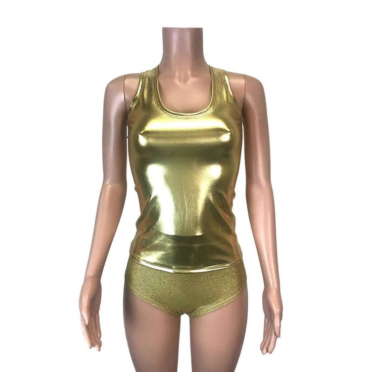 in Large Latex Top, Gold Maxi Dress, Skater Fit, Womens Tank Tops, Rave Wear, Buy Gold, Top Women, Festival Wear, Festival Outfit