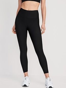 Power up your workout with PowerSoft leggings.  Light compression fabric meets a ridiculously smooth, peachy-soft feel.  Elasticized waistband.  Breathable, lightweight compression interlock fabric holds you in while sculpting your shape.  Four-way s Perfect Leggings, Stretchy Leggings, Compression Fabric, Leggings For Women, Window Shopping, Old Navy Women, Bottom Clothes, Petite Size, Belly Button