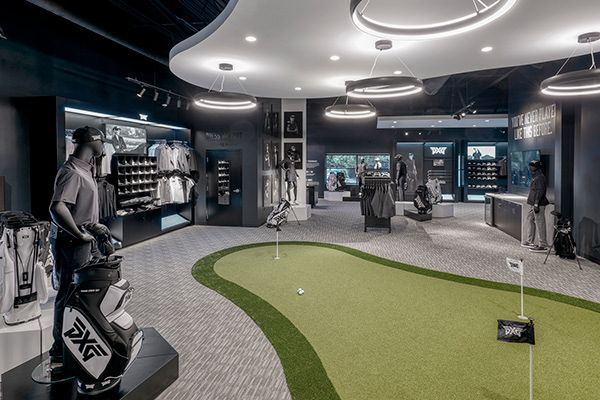 Golf Club Fitting, Golf Pro Shop, Golf Simulator Room, Golf Clubhouse, Golf Room, Indoor Golf, Design Café, Golf Simulators, Golf Shop