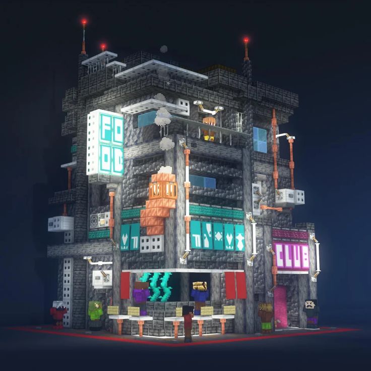 an image of a building that looks like it is made out of legos and bricks