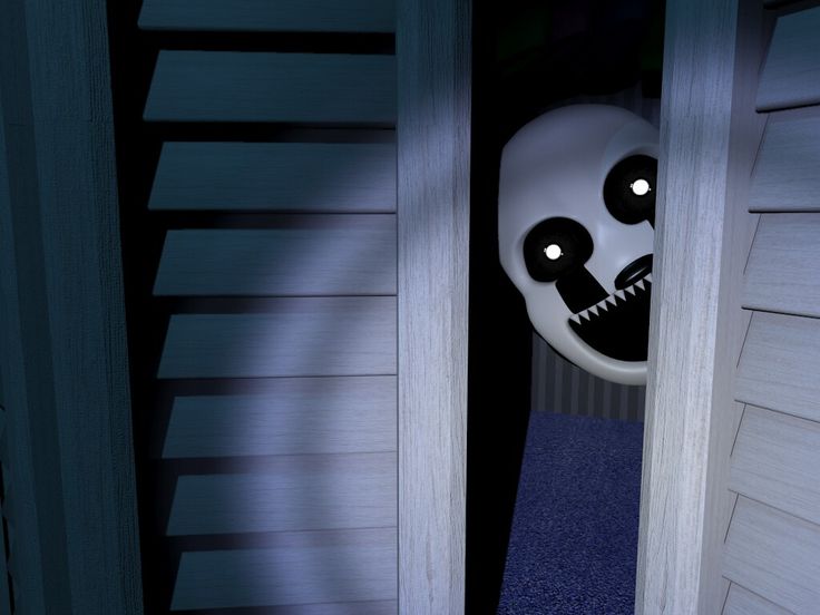 an animated image of a man peeking out from behind a door with a stuffed animal in the doorway