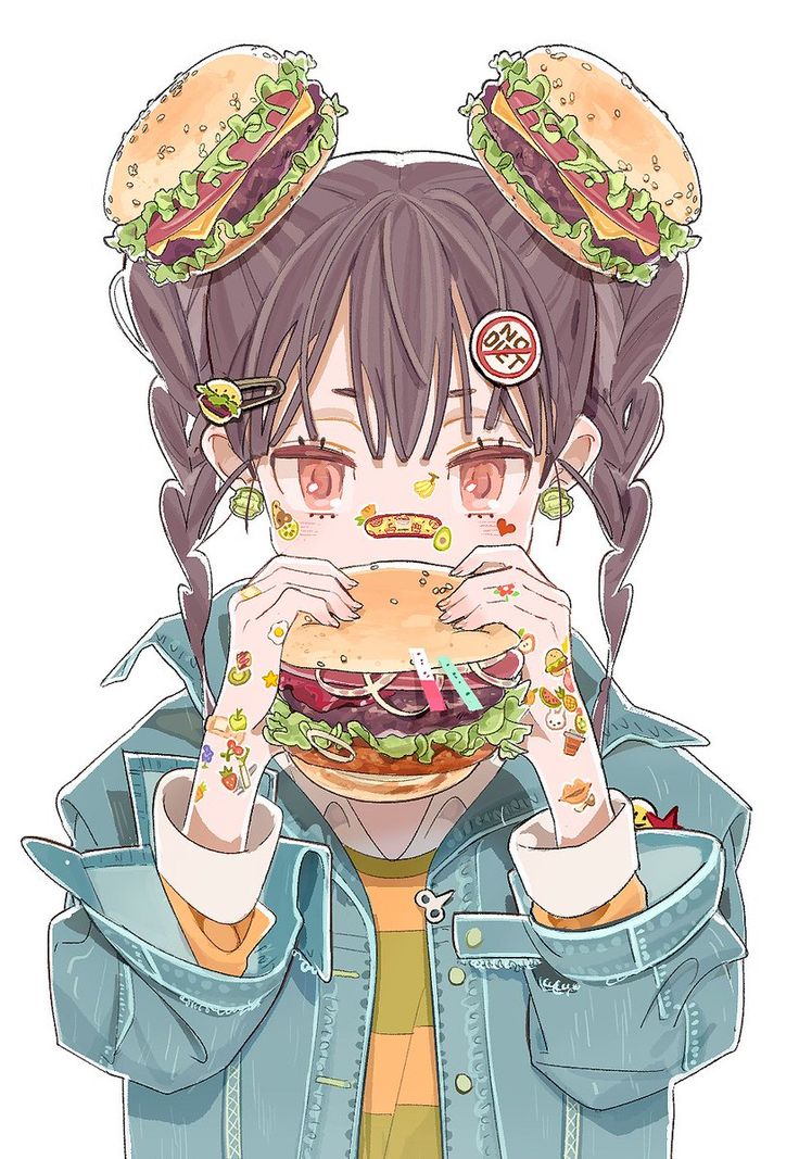 심플한 그림, Girl Eating, 영감을 주는 캐릭터, Cute Art Styles, Kawaii Art, Cute Anime Pics, Anime Kawaii, Cartoon Art Styles, Pretty Art