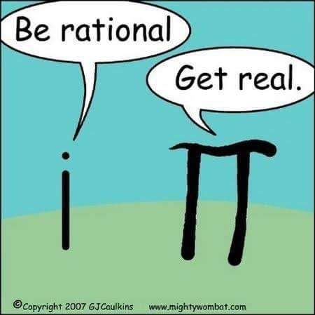 a poster with the words, be national get real math jokes