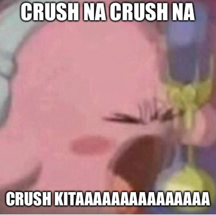 an image of a cartoon character with the caption crush na crush na