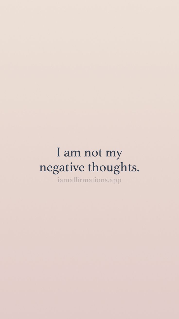 an airplane flying in the sky with a quote above it that reads, i am not my negative thoughts