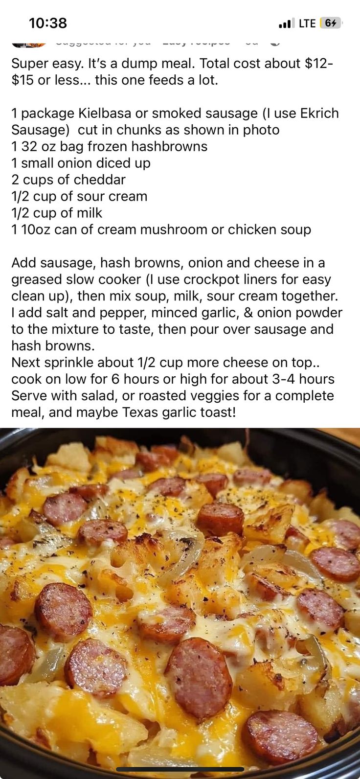 the recipe for this meal is shown in an image