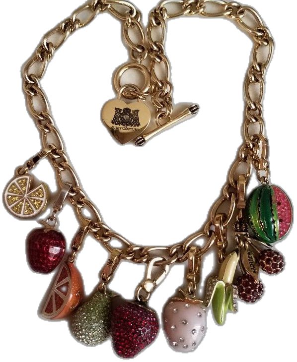 Juicy Couture, Charm Necklace, Couture, Fruit