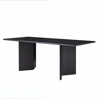 an image of a black table on white background