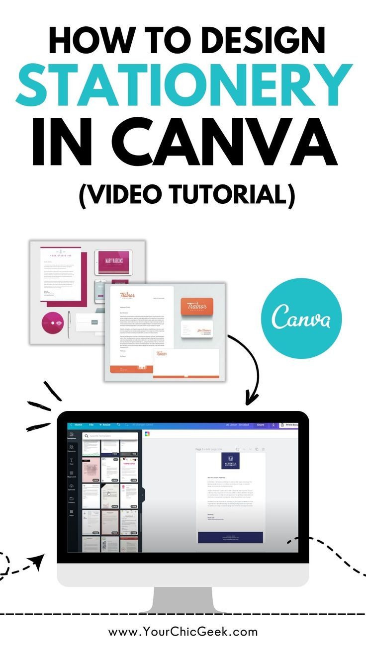 how to design stationery in canva video tutorial - youtubeclose com