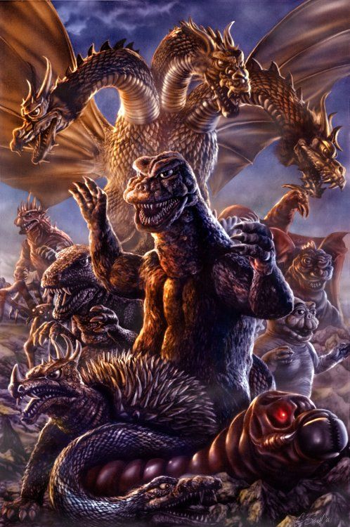 an image of a group of monsters on the ground