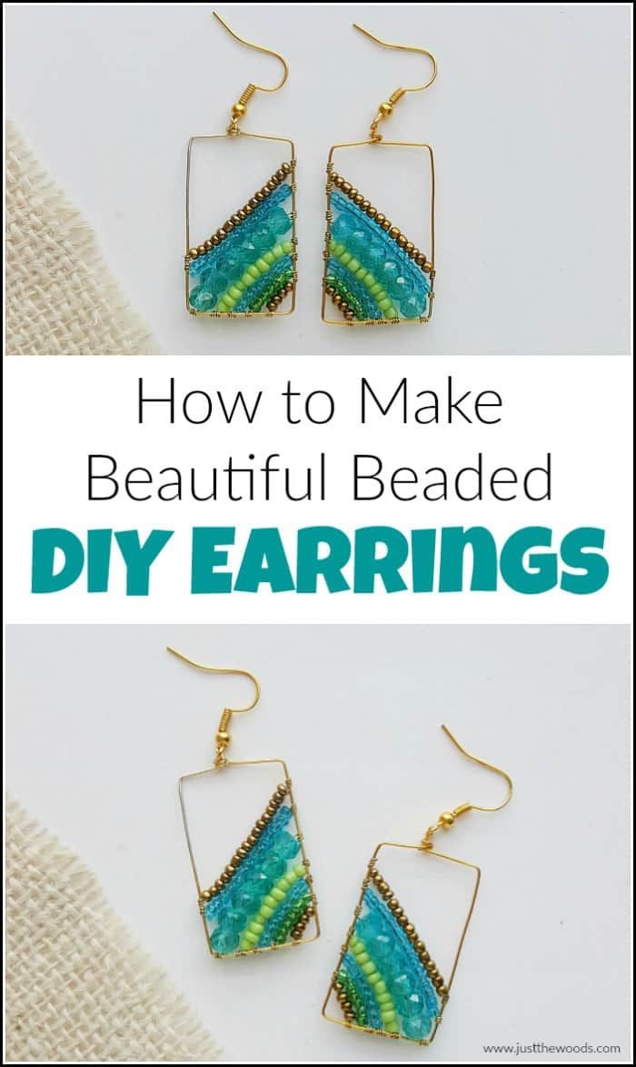 how to make earrings with beading