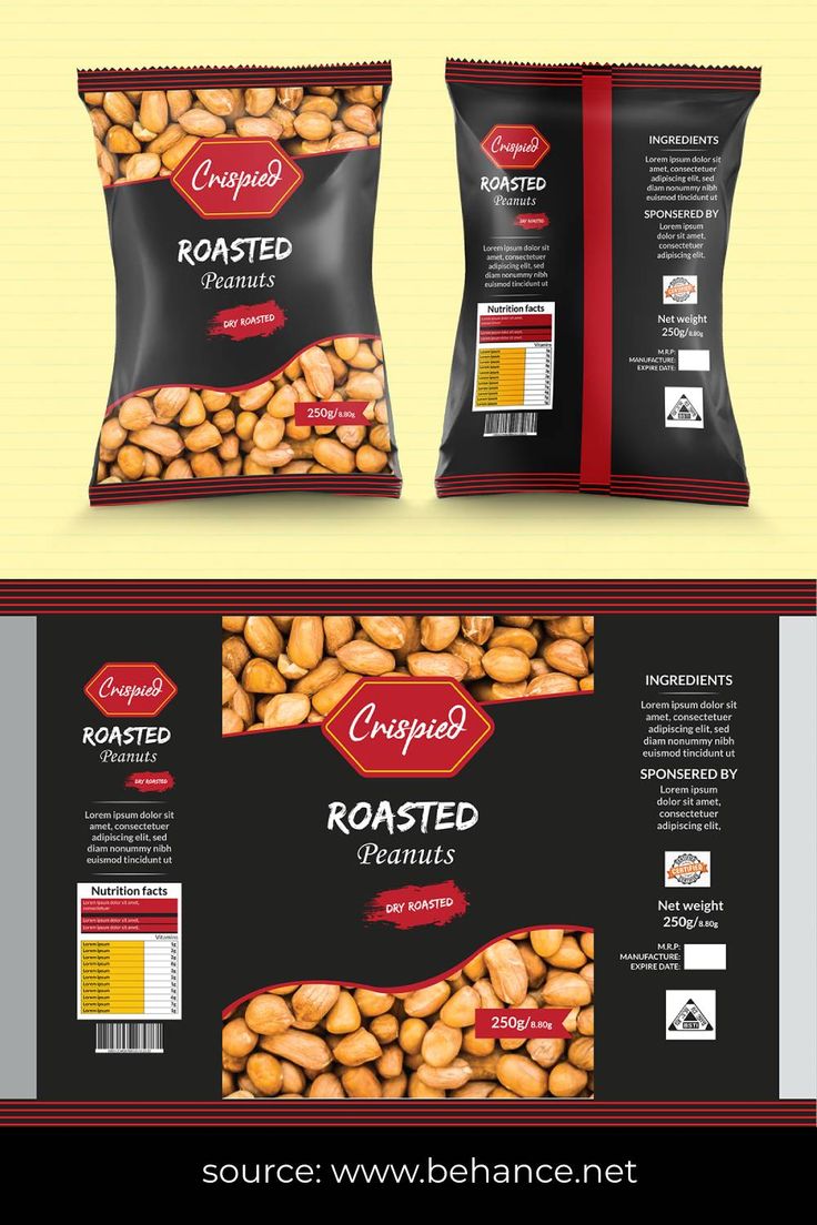 Peanuts Pouch Packaging design Snacks Package Design, Peanut Label Design, Packaging Product Design, Peanut Packaging Design, Chips Packaging Design Creative, Snack Packaging Design Creative, Peanuts Packaging Design, Packaging Design Inspiration Boxes, Food Packing Design