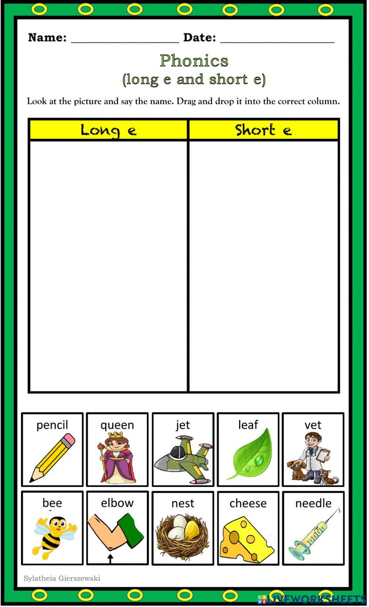 the phonics worksheet with pictures and words to help students learn how to read