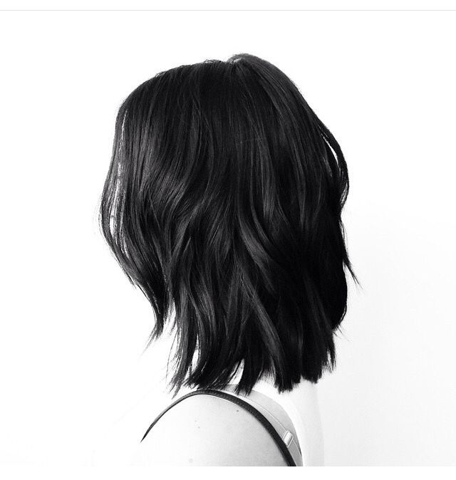 Short Black Hair Layers Straight, Black Layered Hair Short, Black Lob Hair, Faceless Assassin, Black Hair Shoulder Length, Lob Ideas, Black Lob, Cut Wolf, Shoulder Length Black Hair