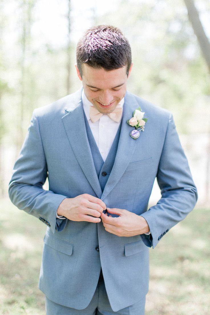 Light Blue Mens Suit #weddings #suit #bluesuit