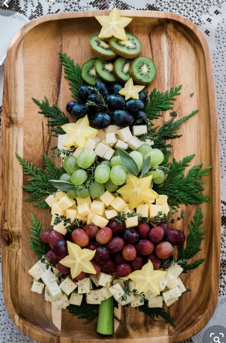 christmas tree cheese board - my bueno cookbook