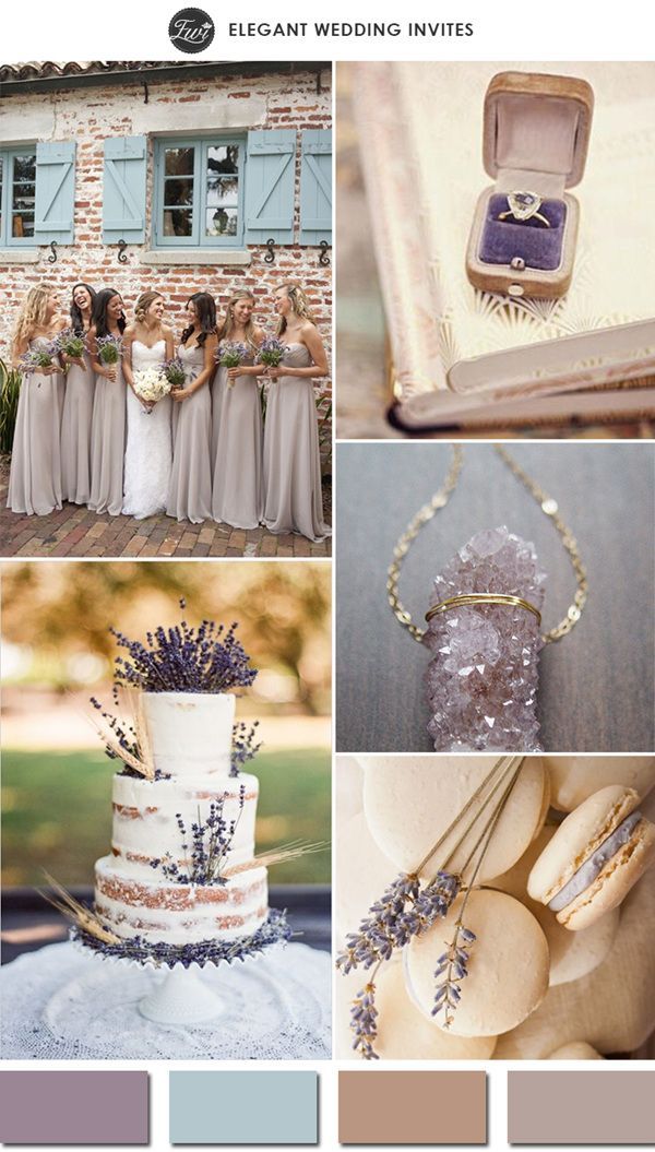 a collage of photos with different wedding themes and colors, including the bride's dress