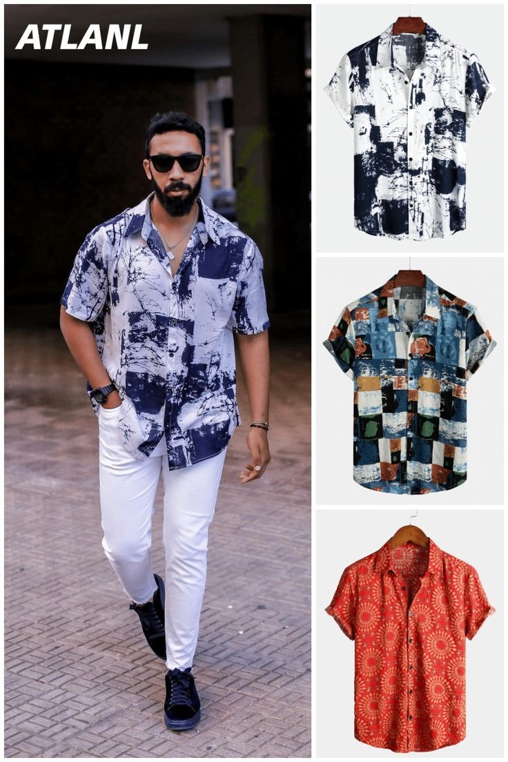 Great for summer vacations like camp, barbecue, sun beach, hawaii party etc. Casual Printed Collared Short Sleeve Shirt, Casual Collared Short Sleeve Printed Shirt, Summer Collared Printed Shirt, Casual Printed Short Sleeve Camp Shirt, Casual Short Sleeve Summer Shirt, Casual Short Sleeve Shirt For Warm Weather, Casual Short Sleeve Hawaiian Shirt, Casual Hawaiian Shirt With Short Sleeves, Casual Hawaiian Shirt With Relaxed Fit