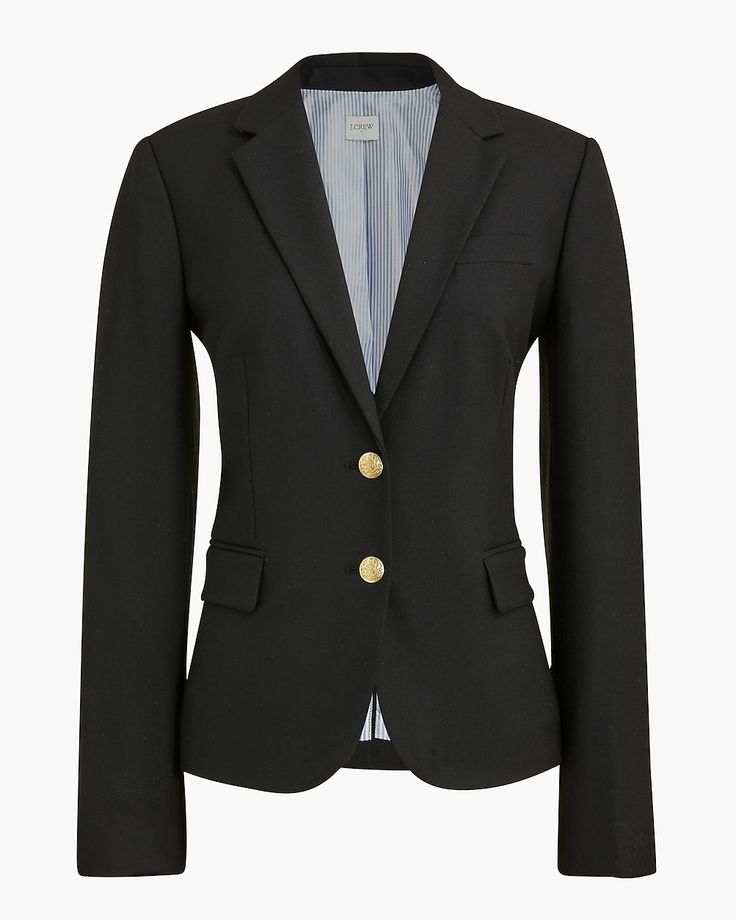 Petite original schoolboy blazer Classic Spring Career Blazer, Classic Blazer With Buttons For Workwear, Classic Fitted Sport Coat, Classic Career Blazer With Button Closure, Tailored Preppy Outerwear For Workwear, Preppy Spring Blazer For Work, Preppy Blazer For Spring Workwear, Preppy Spring Blazer For Workwear, Preppy Long Sleeve Blazer For Work