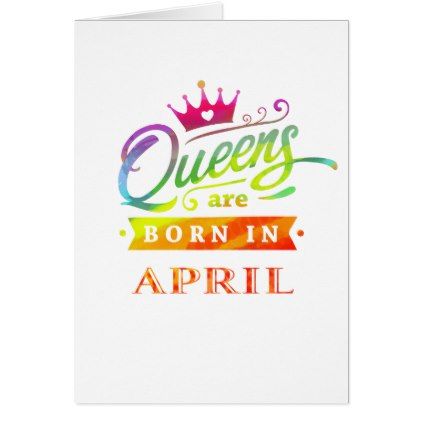 the queens are born in january card is printed on white paper and features colorful lettering