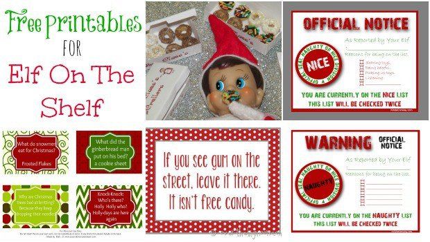 elf on the shelf free printables for elf on the shelf with pictures and instructions