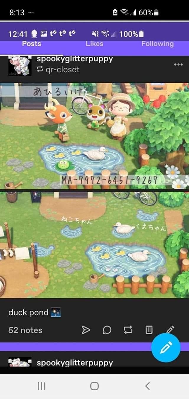 two screens showing different scenes from animal crossing