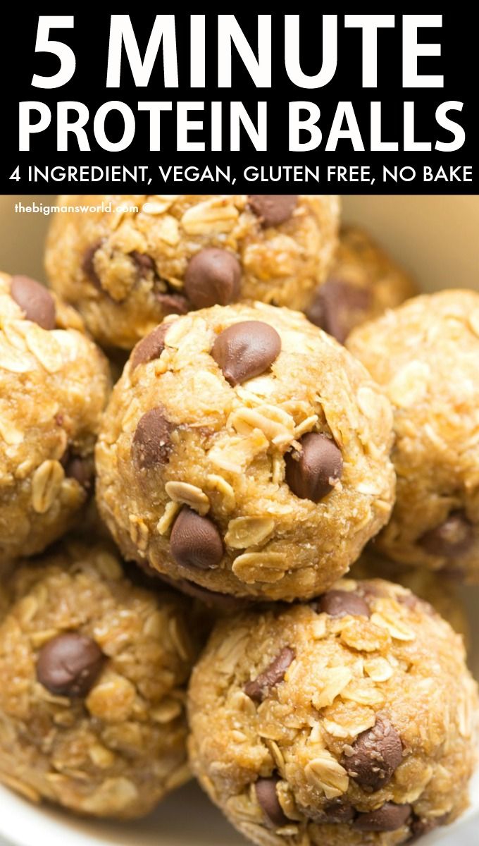 five minute protein balls in a white bowl