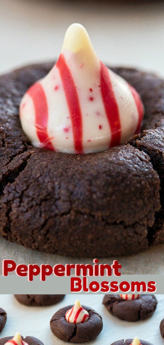 there is a chocolate cookie with white and red icing on top, surrounded by other cookies