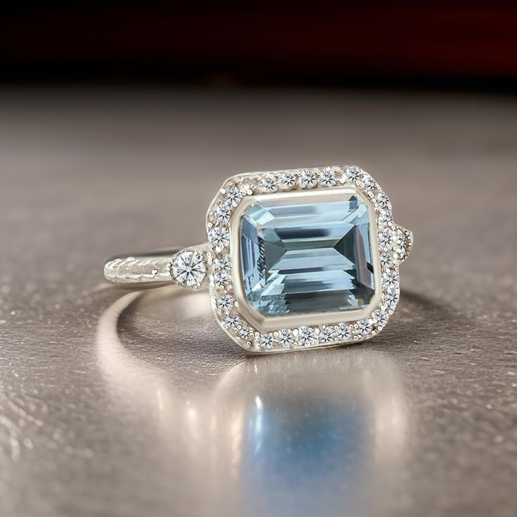 Natural Finely Faceted Aquamarine Diamond Ring 6.5 14k White Gold 3.05 TCW Certified $3,950 310652This is a Unique Custom Made Glamorous Piece of Jewelry!Nothing says, “I Love you” more than Diamonds and Pearls!This Aquamarine ring has been Certified, Inspected, and Appraised by Gemological Appraisal LaboratoryGemological Appraisal Laboratory of America is a proud member of:- GIA Alumni Association- National Association of Jewelry Appraisers- International Consortium Gem-Testing Laboratories- Gemological Association of Great BritainTRUSTED SELLER SINCE 2002PLEASE SEE OUR HUNDREDS OF POSITIVE FEEDBACKS FROM OUR CLIENTSALL CERTIFICATIONS ARE DONE ACCORDING TO GIA STANDARDSPLEASE SEE ATTACHED CERTIFICATE AND APPRAISAL FOR DETAILSFREE PRIORITY SHIPPINGStone: Natural Finely Faceted Quality Aqua Formal Fine Jewelry Topaz Ring With Bezel Setting, Formal Topaz Ring With Bezel Setting, Classic Platinum Topaz Ring With Halo Setting, Gia Certified Baguette Cut Topaz Ring For Anniversary, White Gold Diamond Ring With Octagon Accent Stones, White Gold Octagon Diamond Ring With Accent Stones, Formal Bezel Set Topaz Ring, Elegant Gia Certified Topaz Ring Emerald Cut, White Gold Octagon Ring With Accent Stones