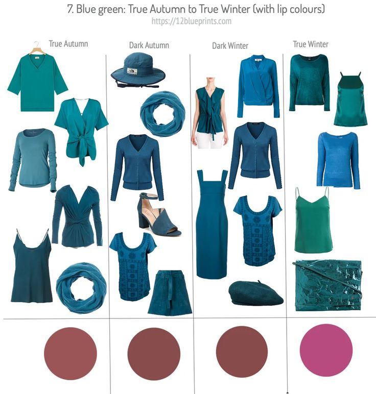 Your Best Blue Green Parts 1 and 2 - 12 Blueprints Winter Blue Aesthetic, Winter Seasonal Color Palette, Blue Aesthetic Outfit, True Winter Color Palette, 12 Blueprints, Sleeveless Silk Blouse, Deep Autumn Color Palette, Lip Colours, Dark Aqua