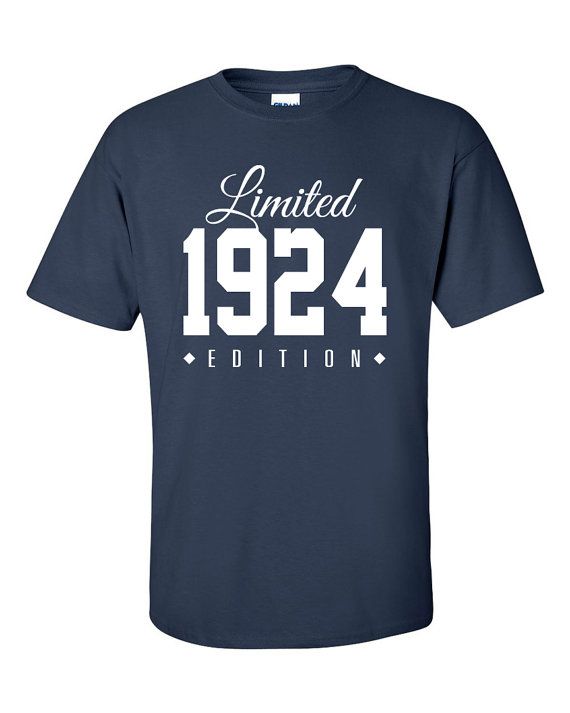 a blue t - shirt with the words limited 1994 written on it in white ink