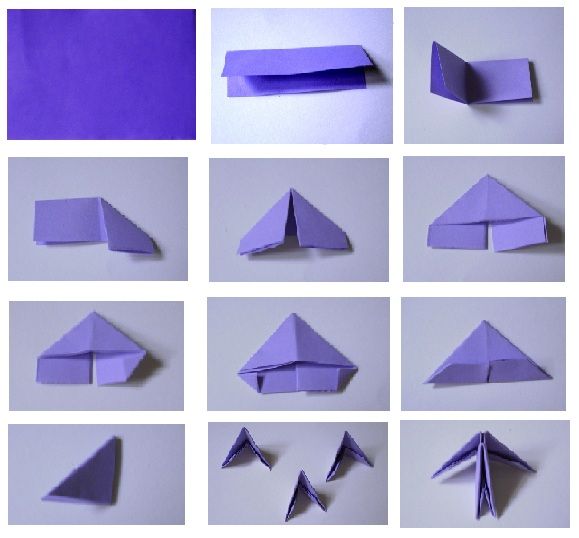 the steps to make an origami boat out of paper are shown in several different ways