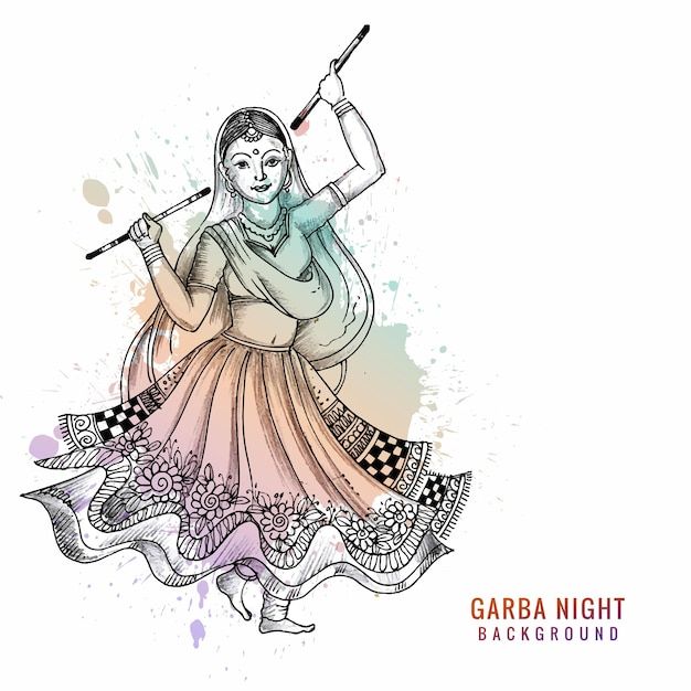 Free vector beautiful woman playing dand... | Free Vector #Freepik #freevector #garba-night #garba #dandiya-night #dandiya Dandiya Night, Tom And Jerry Photos, Garba Night, Night Sketch, Bridal Henna Designs, Woman Illustration, Psd Icon, Bridal Henna, Vector Photo