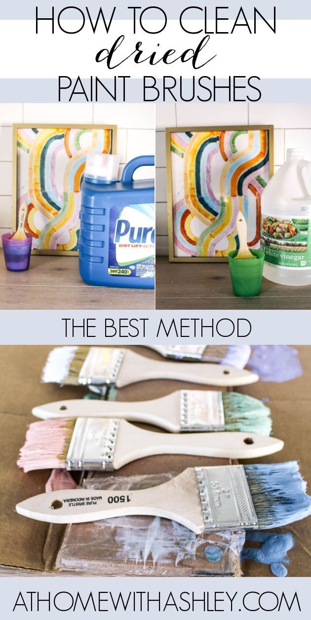 how to clean paintbrushes with the best method and tips for painting them all in one place