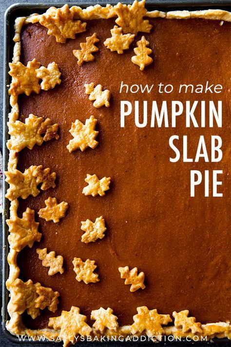 how to make pumpkin slab pie with text overlay reading how to make pumpkin slab pie