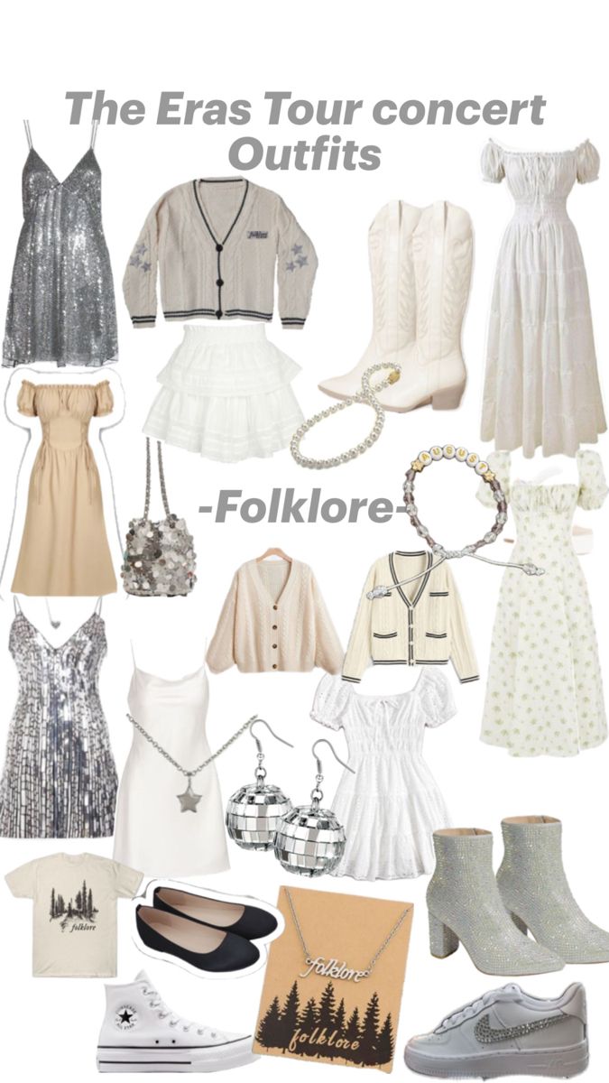 the eras tour concert outfits - folklore