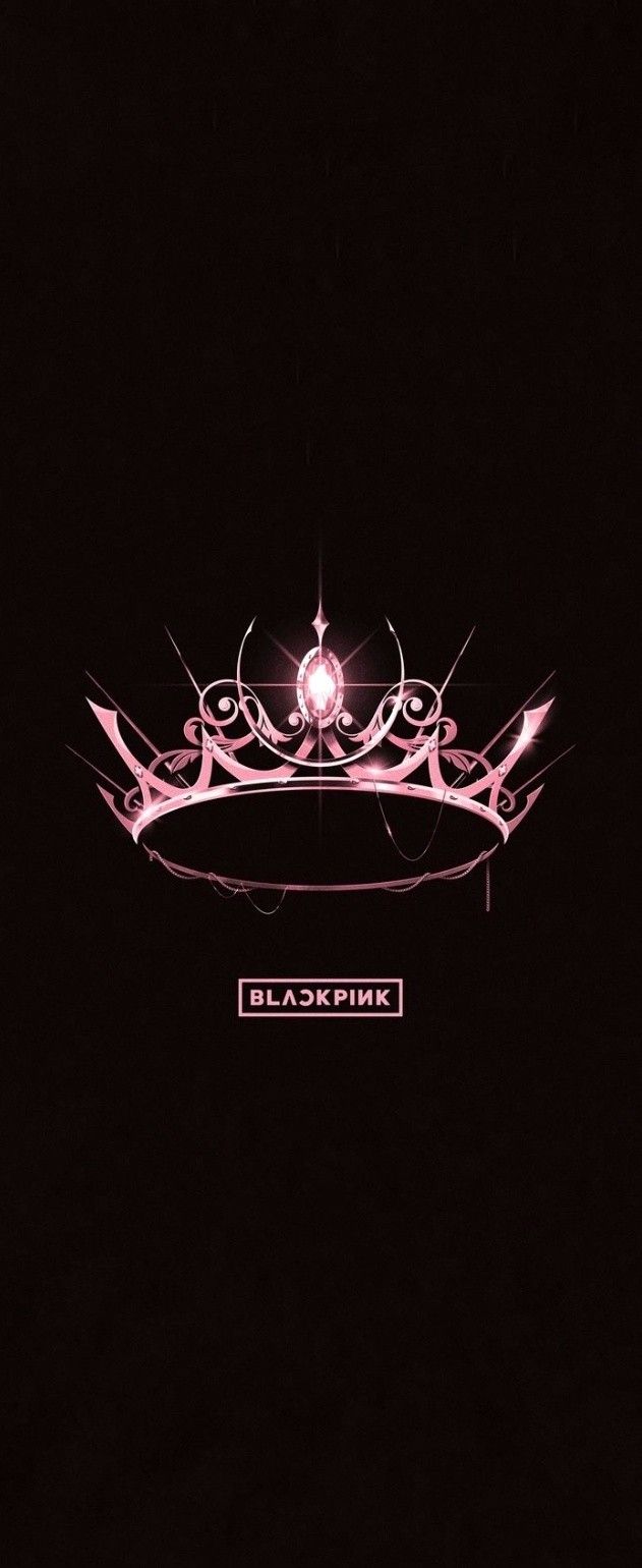 a pink tiara on a black background with the word princess written in white across it